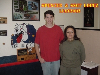 John with SSGT Lopez