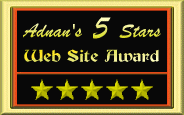 Adnan's 5 Star Web Site Award
