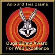 Adib and Tina�s Bugs Bunny Award for Web Excellence
