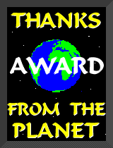 Thanks from the Planet Award
