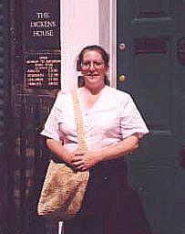 Sandy at Dickens House, London