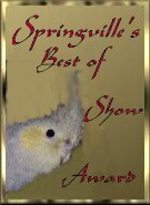 Springville Aviary Award