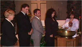 Family at the altar