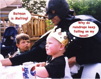 Liam notices something strange about Batman