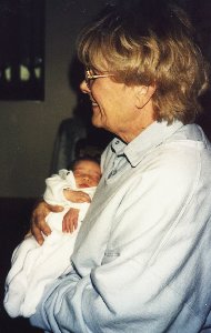Julia with Nanny Viv