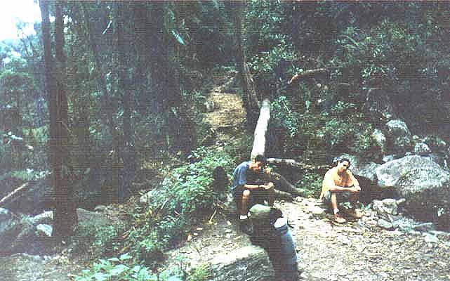 Un descanso despus de cruzar