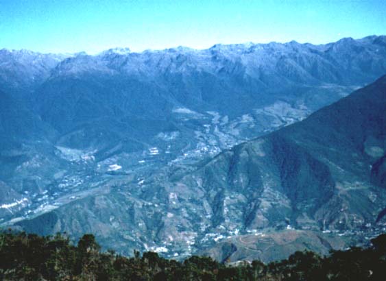 Vista del valle desde La Aguada