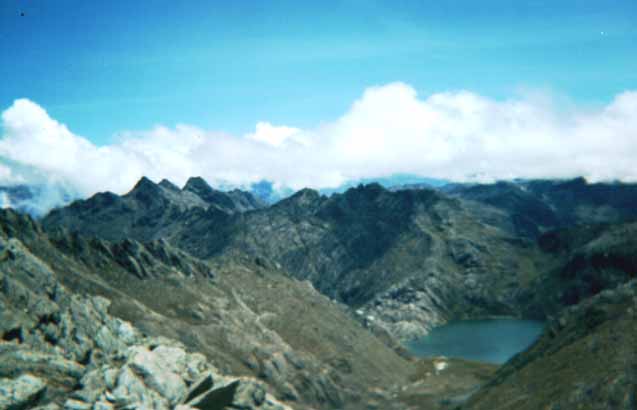 La Laguna Verde desde la Chumajoma